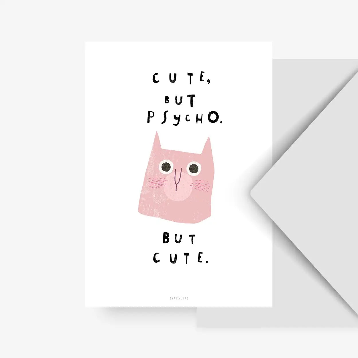 Carte postale - Cute, but psycho.