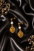 Boucles d'oreille Coeur sacré - doré ou argenté