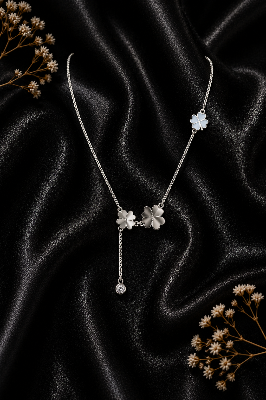 Collier trèfle minimaliste - Chaine fine