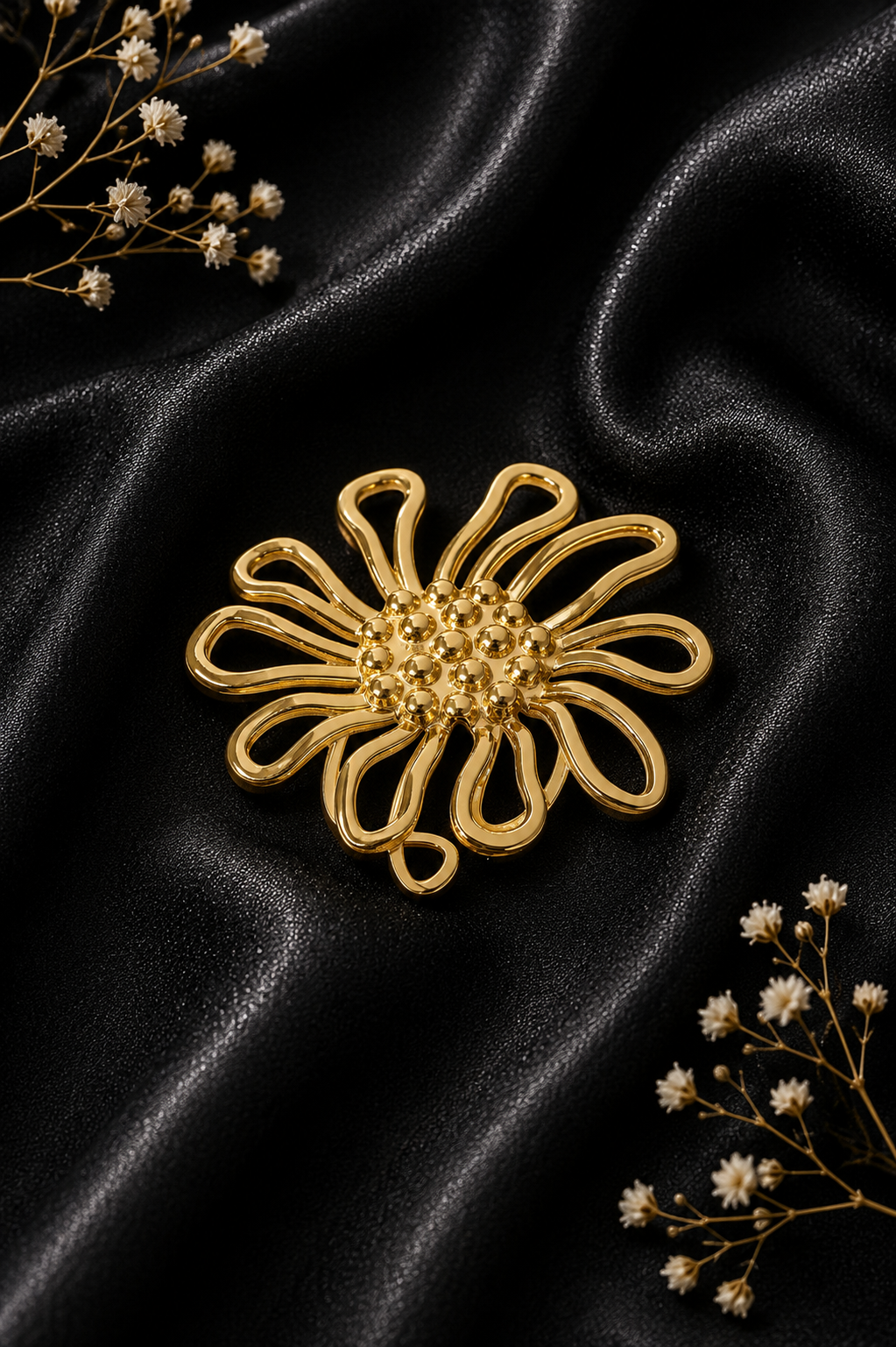 Bague fleur solaire - réglable