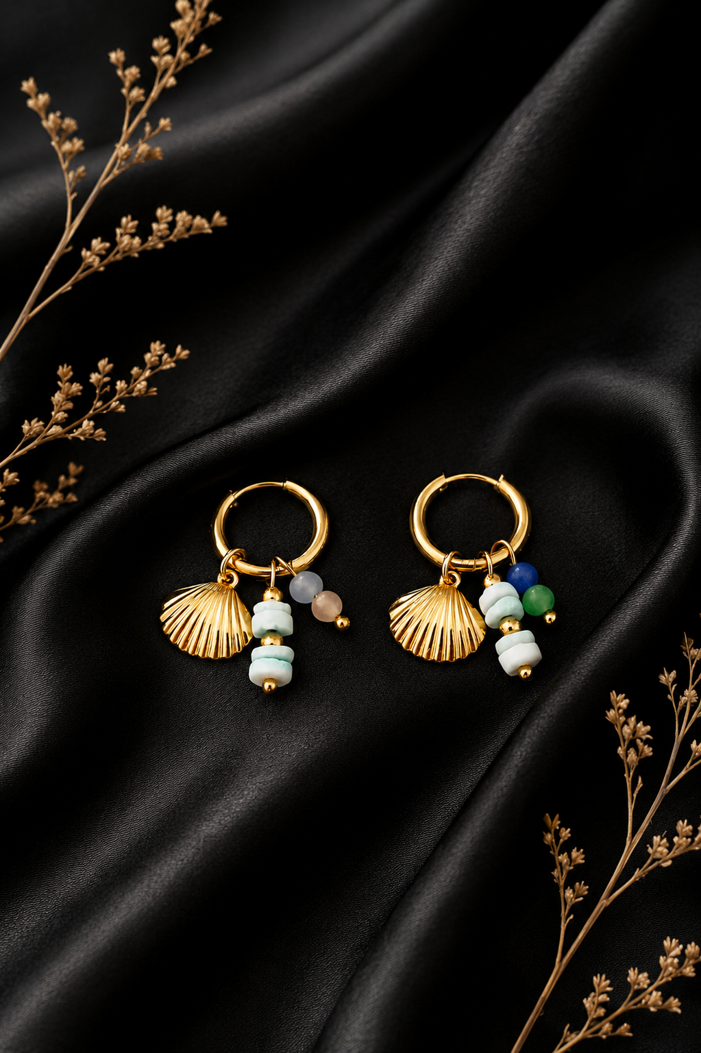 Boucles d'oreilles coquillages