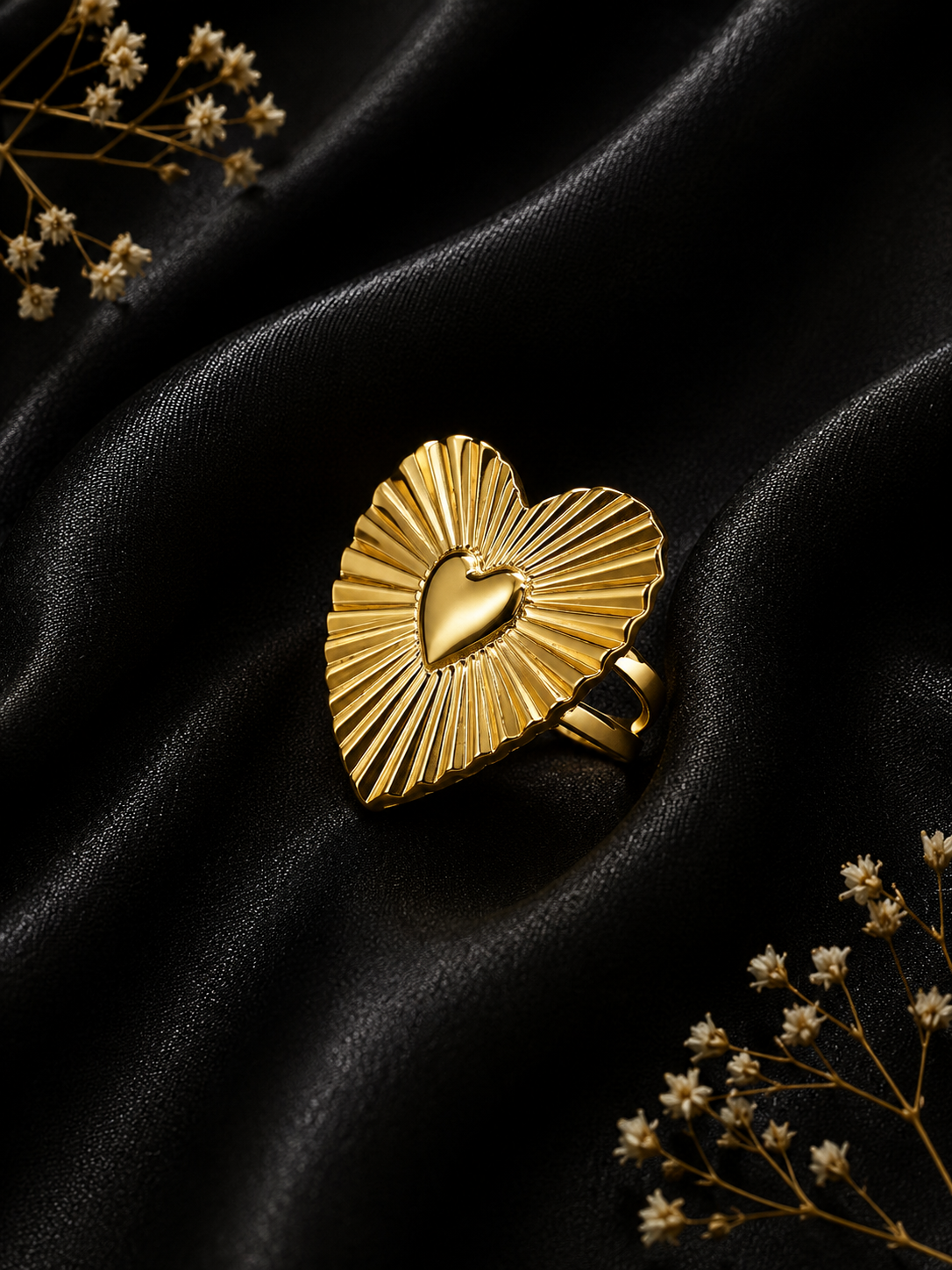 Bague coeur sacré