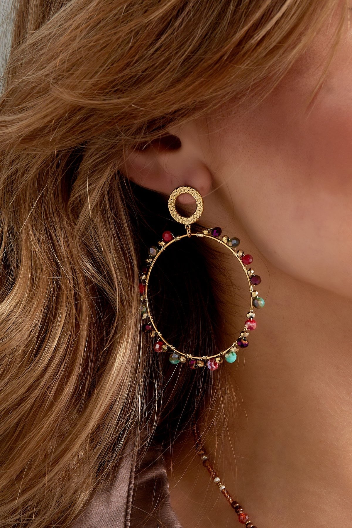 Boucles d'oreilles  créoles bohèmes