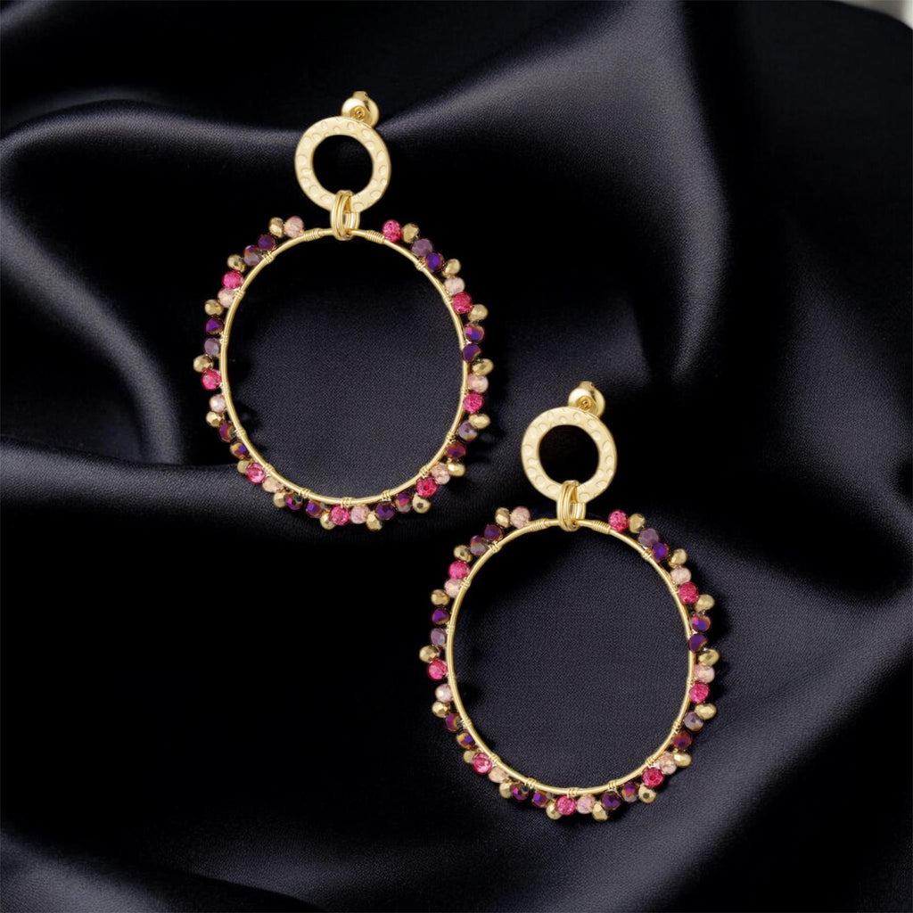 Boucles d'oreilles  créoles bohèmes