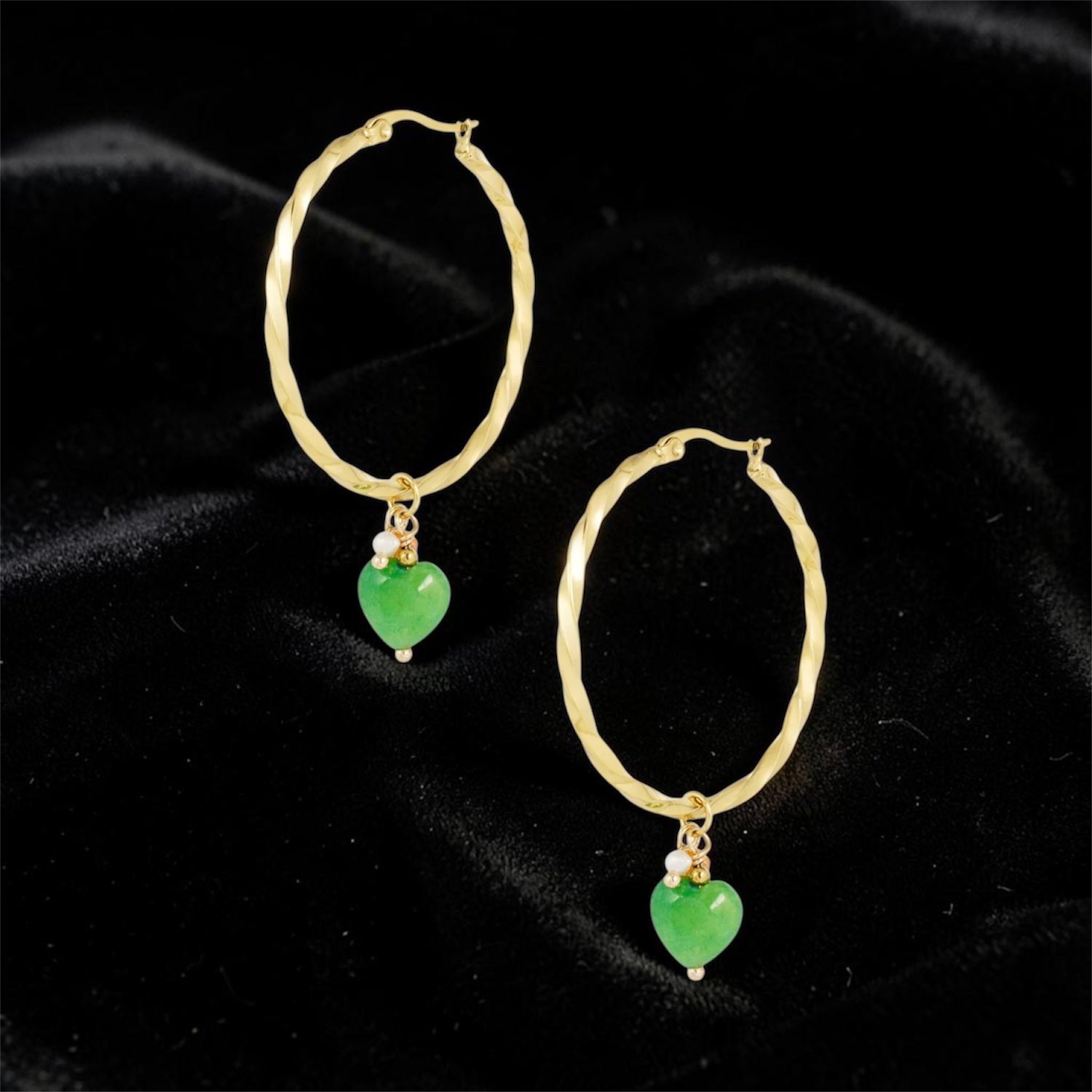 Boucles d'oreilles Eveil du coeur - doré